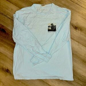 Light blue Comfort Colors Helen GA long sleeve tshirt Size Large